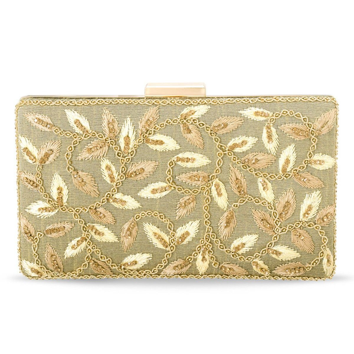 Buy Gold Clutch Bag Online In India  Etsy India