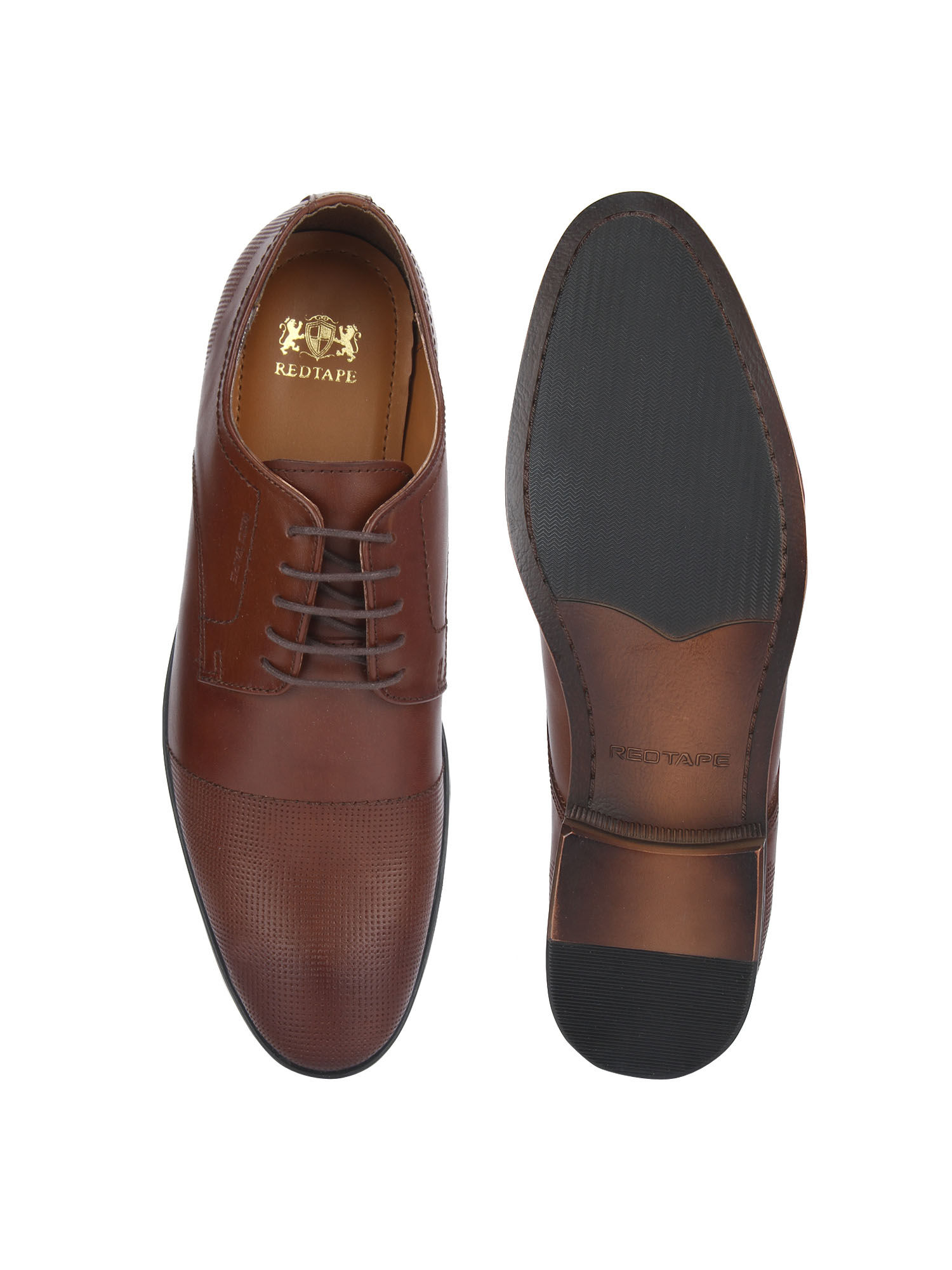 Buy Red Tape Men Teak Derby Shoes Online