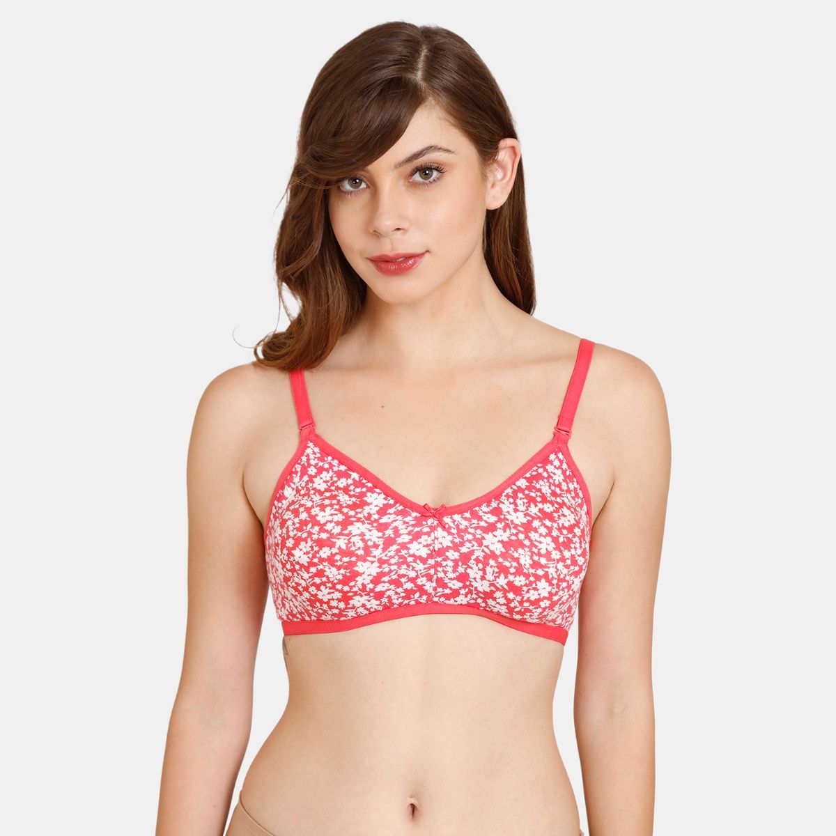 Buy Zivame Padded Wired 3-4th Coverage T-Shirt Bra - Rouge Red - Red Online