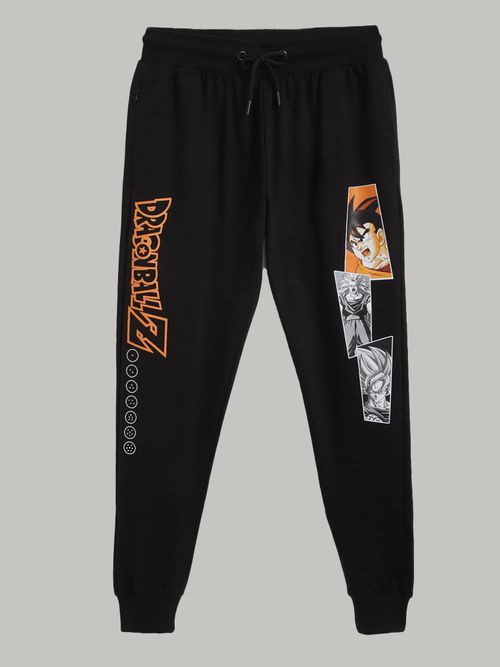 Buy Free Authority Dragon Ball Z Printed Regular Fit Black Cotton