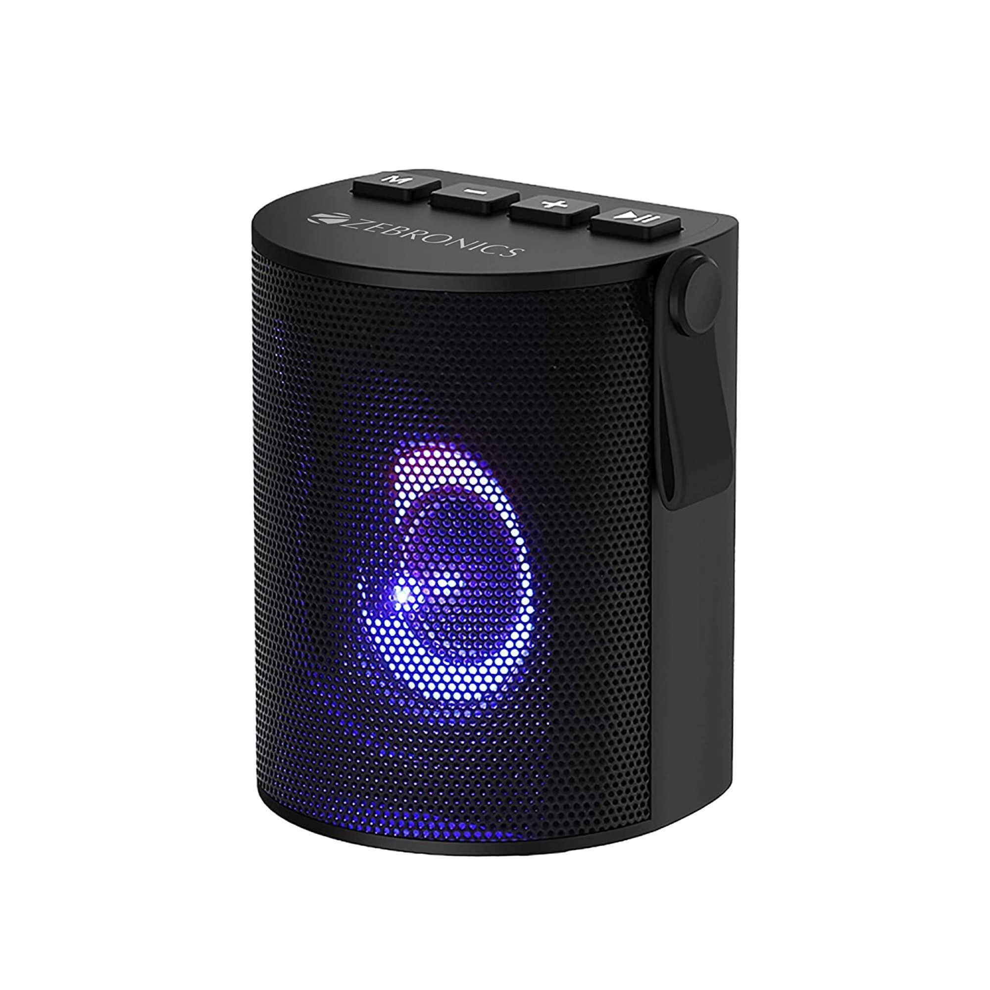 Zebronics Zeb-Bellow Portable Speaker with Bluetooth Supporting, USB, SD Card, AUX (Black)