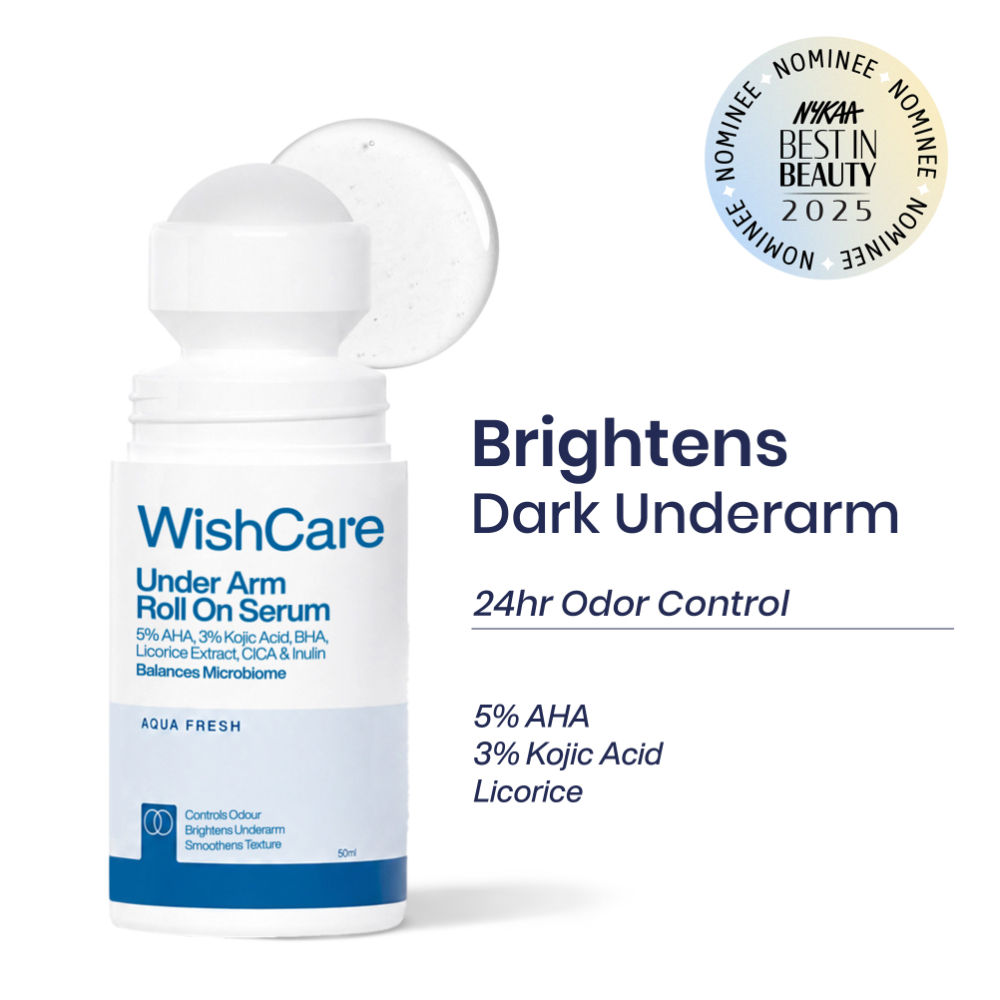 WishCare Aqua Fresh Underarm Roll On Serum-Reduces Pigmentation,Brightens Skin & Prevents Body Odour