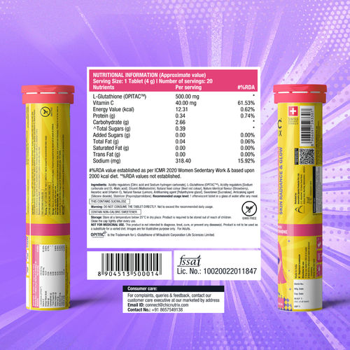 zinc and glutathione together Here's another product on you ask I review, truth behind the tube series!  Its the Chicnutrix Glow main image 0