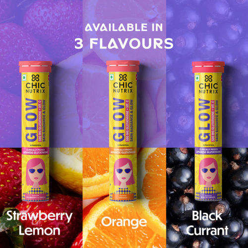 Buy Chicnutrix Glow - Japanese Glutathione & Vit. C Skin Brightening  Strawberry Lemon