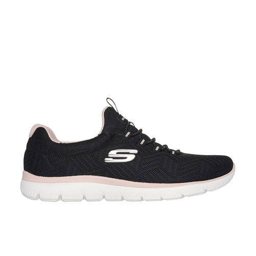 Buy SKECHERS SUMMITS ARTISTRY CHIC Black Sneakers Online