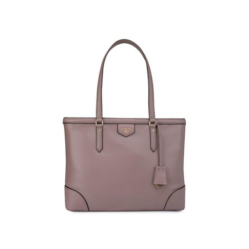 Buy Da Milano Purple Vianna Leather Tote Bags Online