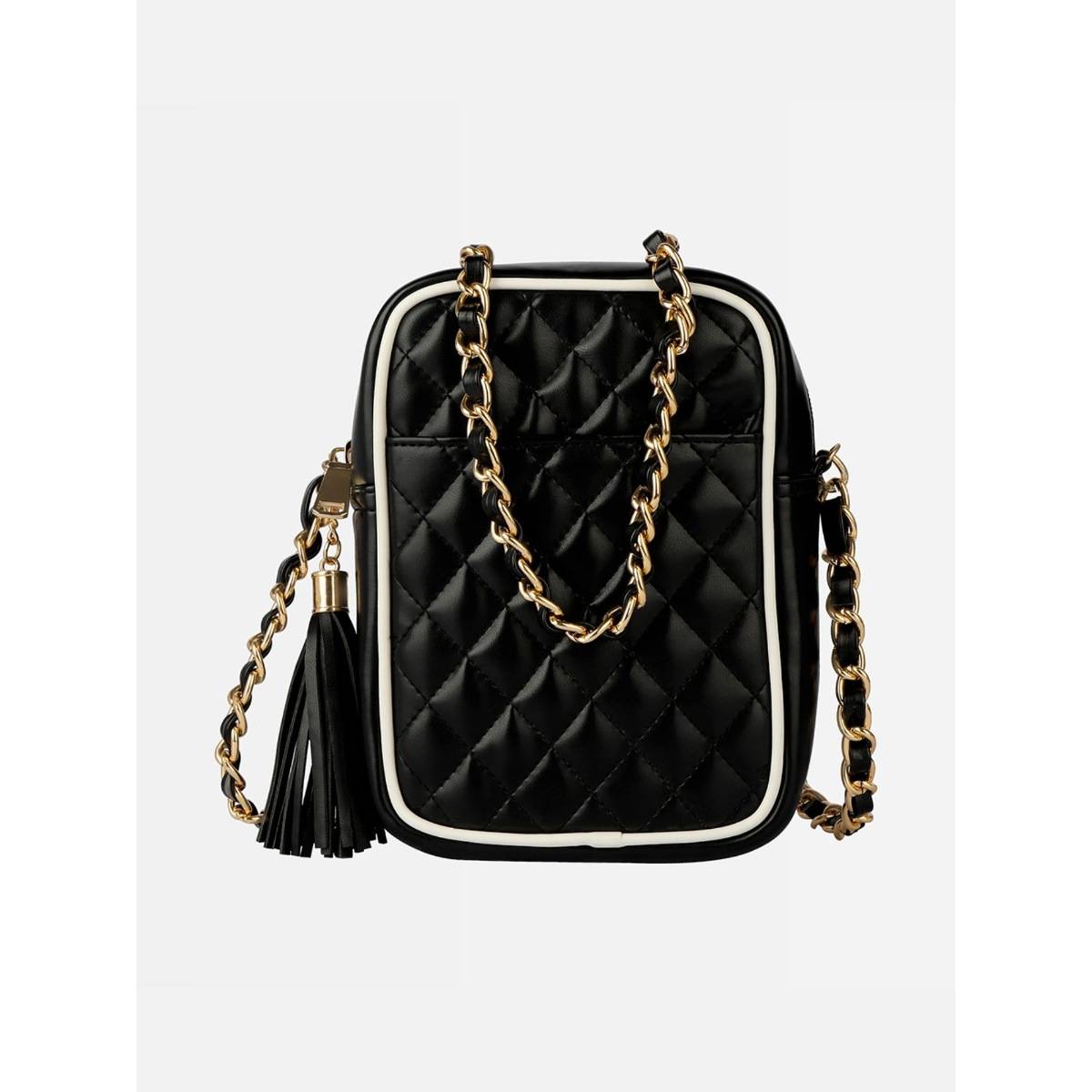Fuchsia by Aashka Mehta Black Capres Sling Bag