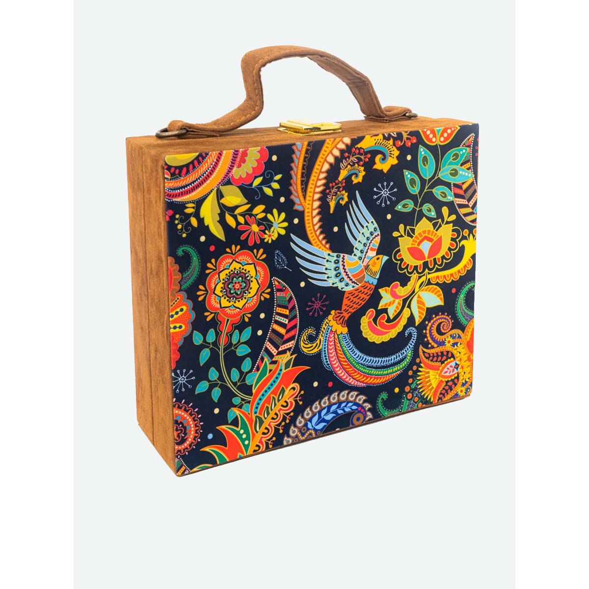 NR BY NIDHI RATHI Printed Black Clutch