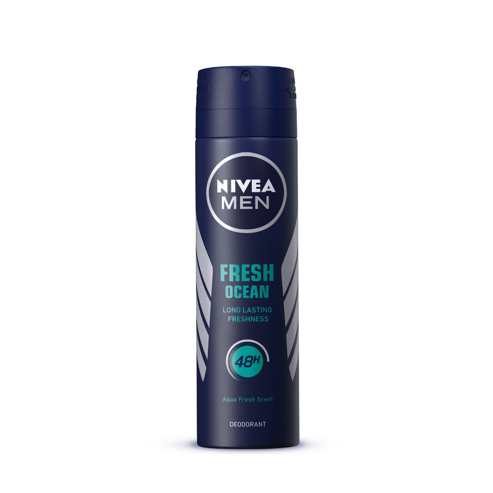 NIVEA Men Deodorant, Fresh Ocean, 48h Long lasting Freshness with Fresh Aqua Scent