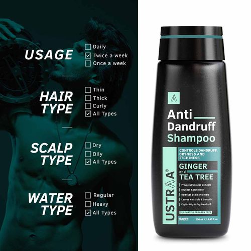 Ustraa Hair Growth Vitalizer & Anti Dandruff Shampoo: Buy Ustraa Hair Growth  Vitalizer & Anti Dandruff Shampoo Online at Best Price in India | Nykaa