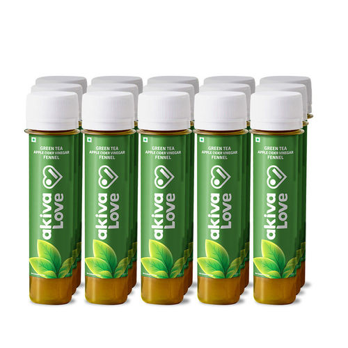 Buy Akiva Love Green Tea Apple Cider Vinegar Ready To Drink Health Shots  Bottle (Pack Of 15) Online