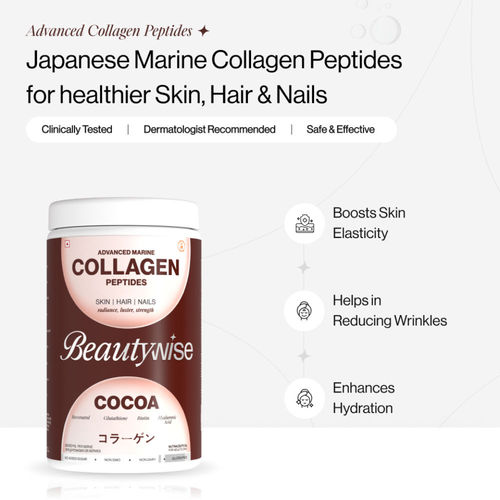 Buy Beautywise Marine Collagen Pepties Powder (Cocoa) + Dual Action Skin  Brilliance Glutathione Online