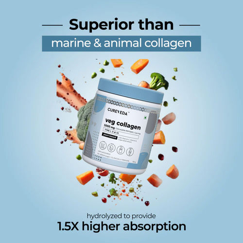 cureveda veg collagen + glutathione Radiate confidence with Curevedas Adaptogenic Beauty Protein - your secret to luminous, flawless skin , Elevate your skincare routine today Buy Cureveda Glutathione Supports Skin