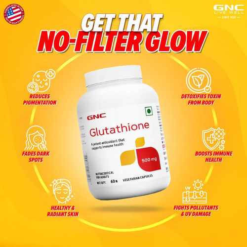 Buy GNC Glutathione 500mg With Ascorbic acid Online