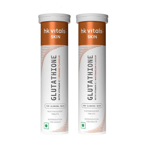 Buy HealthKart HK Vitals Glutathione 15 Effervescent Tablets - Orange &  Watermelon Flavour (Pack of 2) Online