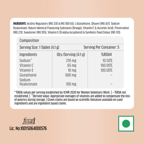 Buy HealthKart Hk Vitals Glutathione Effervescent Tablets Online