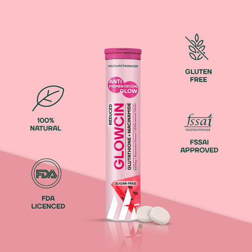 Buy Mountainor Glutathione Glowing, Pigmentation Tablets with Vit C &  Niacin for Dark Spot & Clear Skin Online