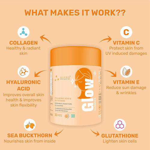 Buy MYPRO SPORT NUTRITION Hyaluronic Acid & Glutathione Gummies - Orange Online Buy MYPRO SPORT NUTRITION Hyaluronic Acid & Glutathione Gummies - Orange Online
