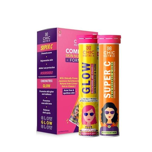 Buy Chicnutrix Anti-Acne Skin Glow Complete Skin Nutrition Formula -  Glutathione & Vitamin C Online