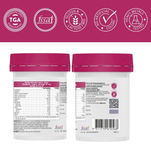swisse glutathione+ review 60 Caps Swisse Beauty Bright Skin Booster With Glutathione Healthy Firmness main image 1