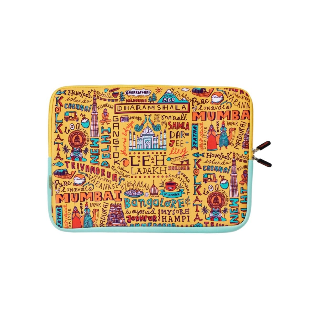 Buy Chumbak Indian Travel Spots Laptop Sleeve 15inches Online