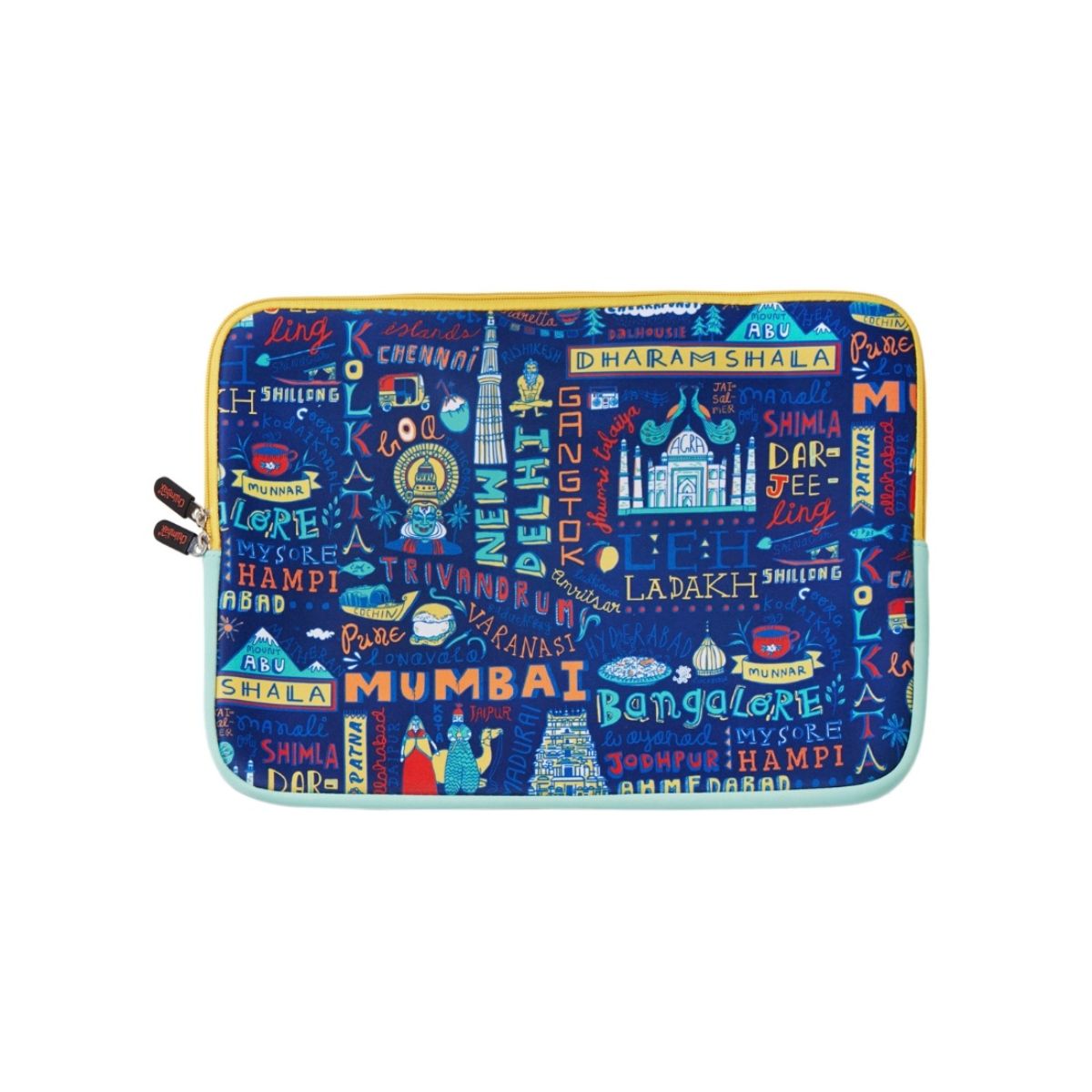 Buy Chumbak Indian Travel Spots Laptop Sleeve 15inches Online