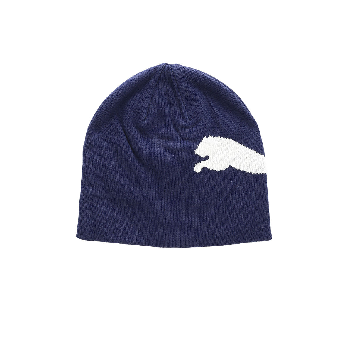 Puma Ess Big Cat Beanie Peacoat-Big Cat White In Blue