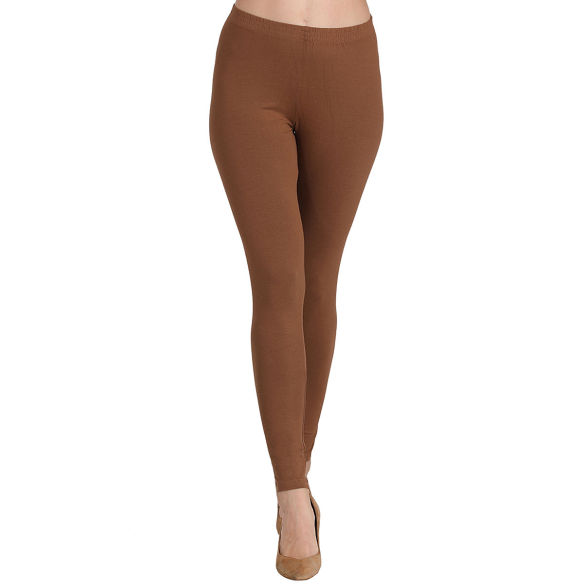 Groversons Paris Beauty Cotton Leggings For Women - Brown (L): Buy  Groversons Paris Beauty Cotton Leggings For Women - Brown (L) Online at  Best Price in India | Nykaa