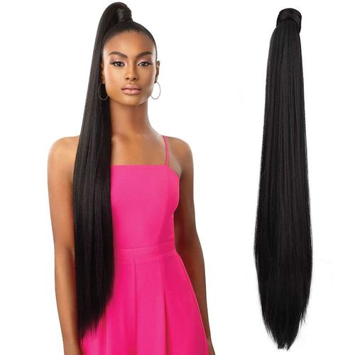 Artifice 24 Straght Wrap Around Ponytail Hair Extension - Natural Black:  Buy Artifice 24 Straght Wrap Around Ponytail Hair Extension - Natural Black  Online at Best Price in India | Nykaa