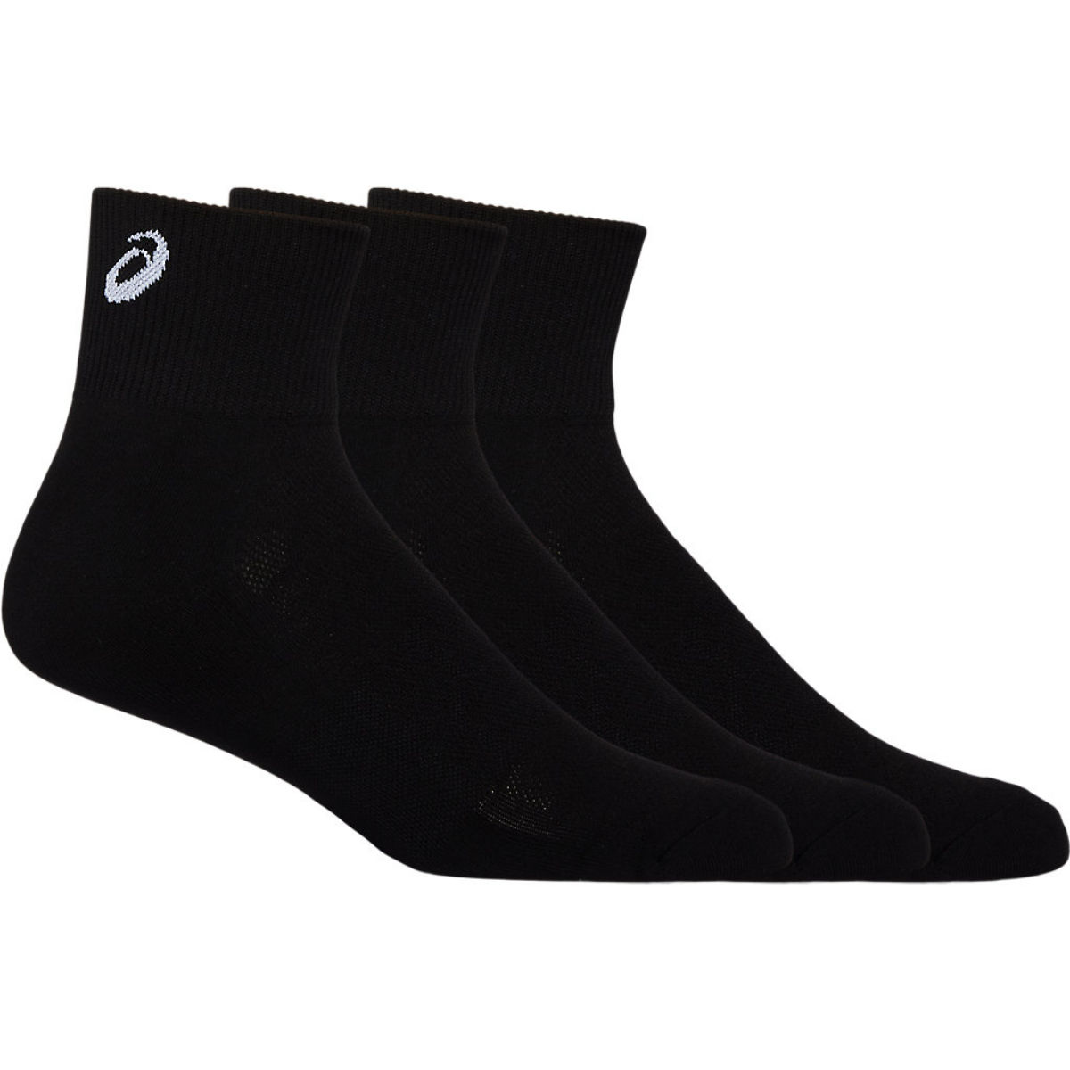 Buy ASICS Easy Quarter 3P Black Unisex Socks Online