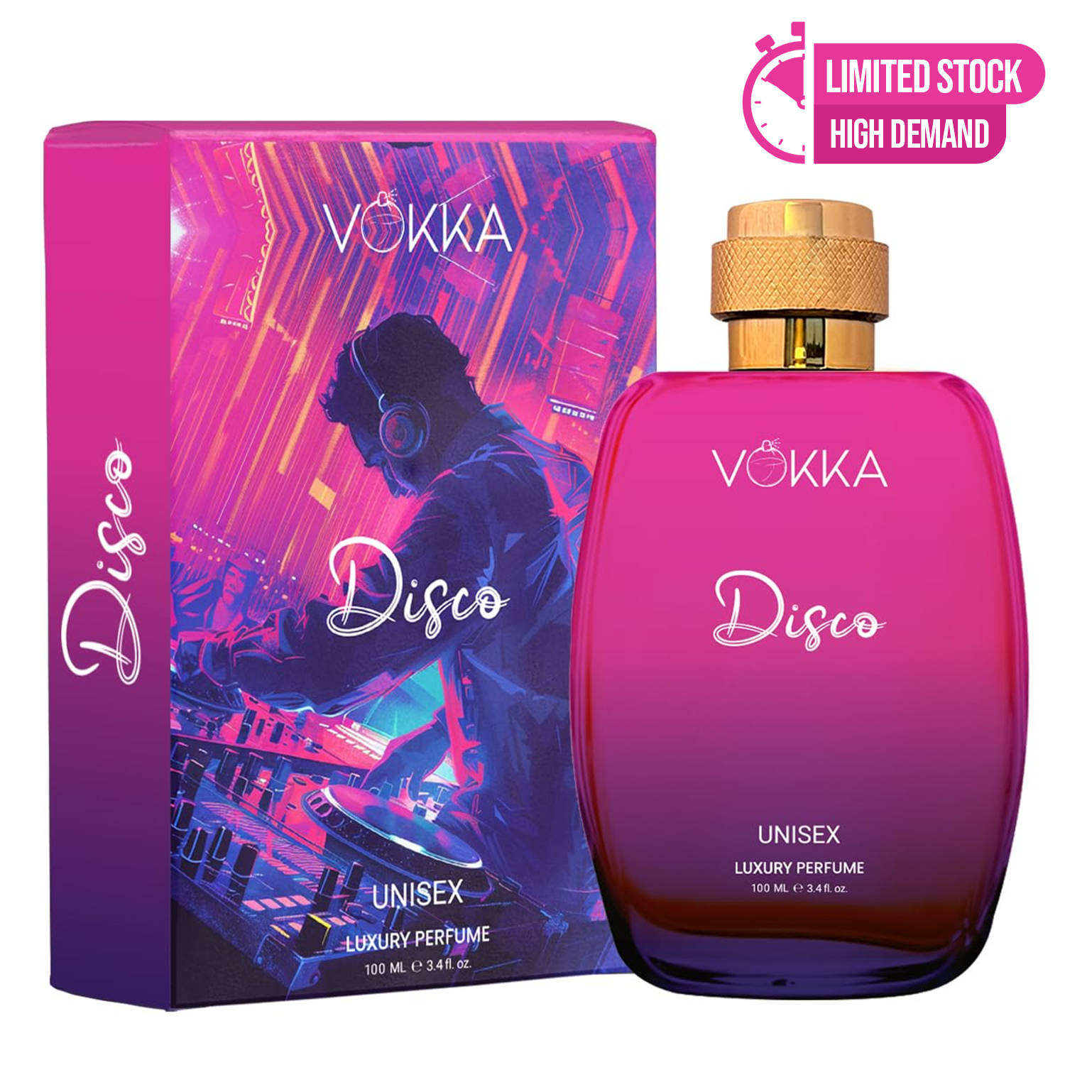Vokka Disco Luxury Long Lasting Leather Perfume