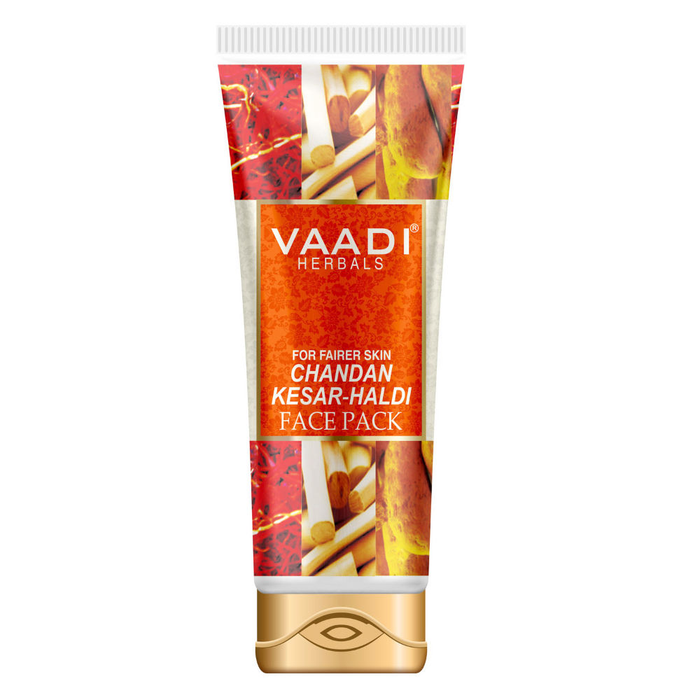Vaadi Herbals Chandan Kesar Haldi Fairness Face Pack