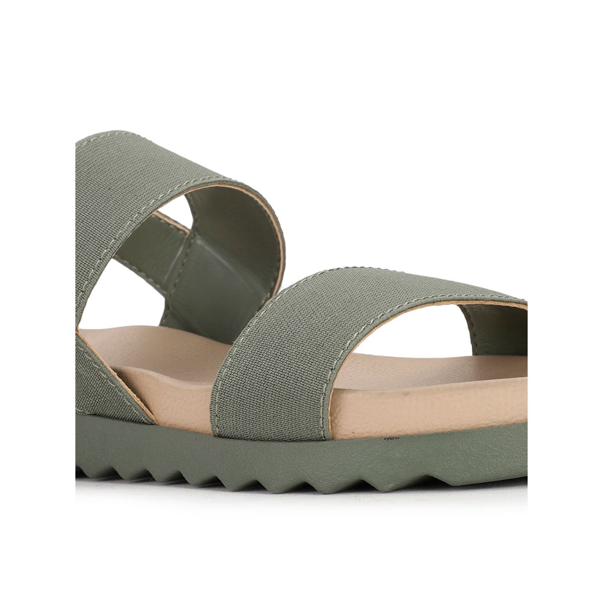 Buy Bata Elastic Freya Women Green Sandals Online