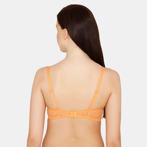 Buy Zivame Beautiful Basics Padded Wired Medium Coverage T-shirt Bra  Muskmelon - Orange Online