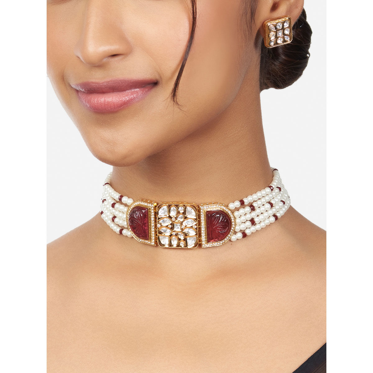 polki choker necklace