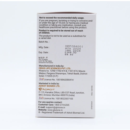 Buy Glutone-A with Japanese L-Glutathione+Tablets Online