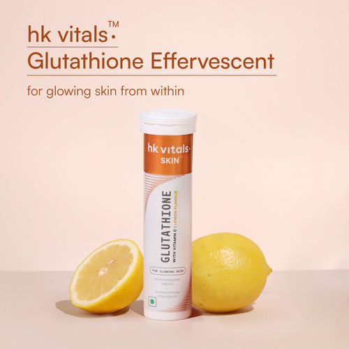 healthkart glutathione HealthKart Glutathione Effervescent Tablets, Vitamin C & E, Orange 15 Tabs main image 0