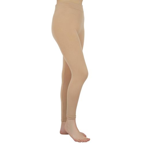 Buy ALAXENDER Women Winter Warm Stretchy Thermal Leggings Pants Fleece  Lined Tights Free Size (SKIN) Online at Best Prices in India - JioMart.