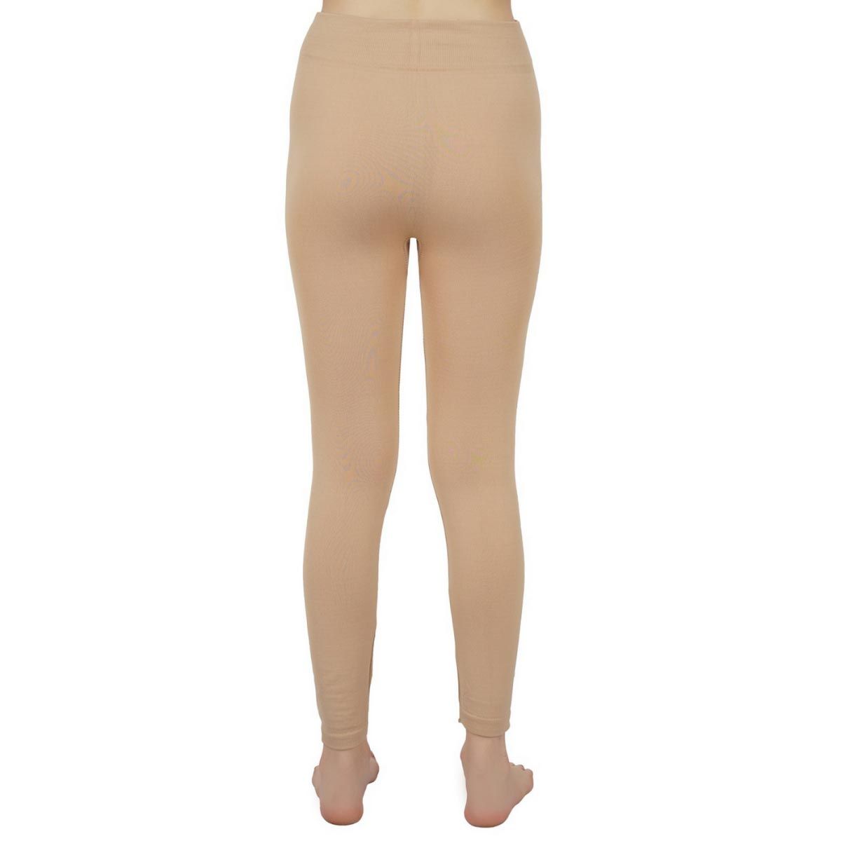 ShopOlica Women's Warm Skinny Fit Fleece Leggings for Winter - Full Feet-  Color Black - Size Small : Amazon.in: Fashion