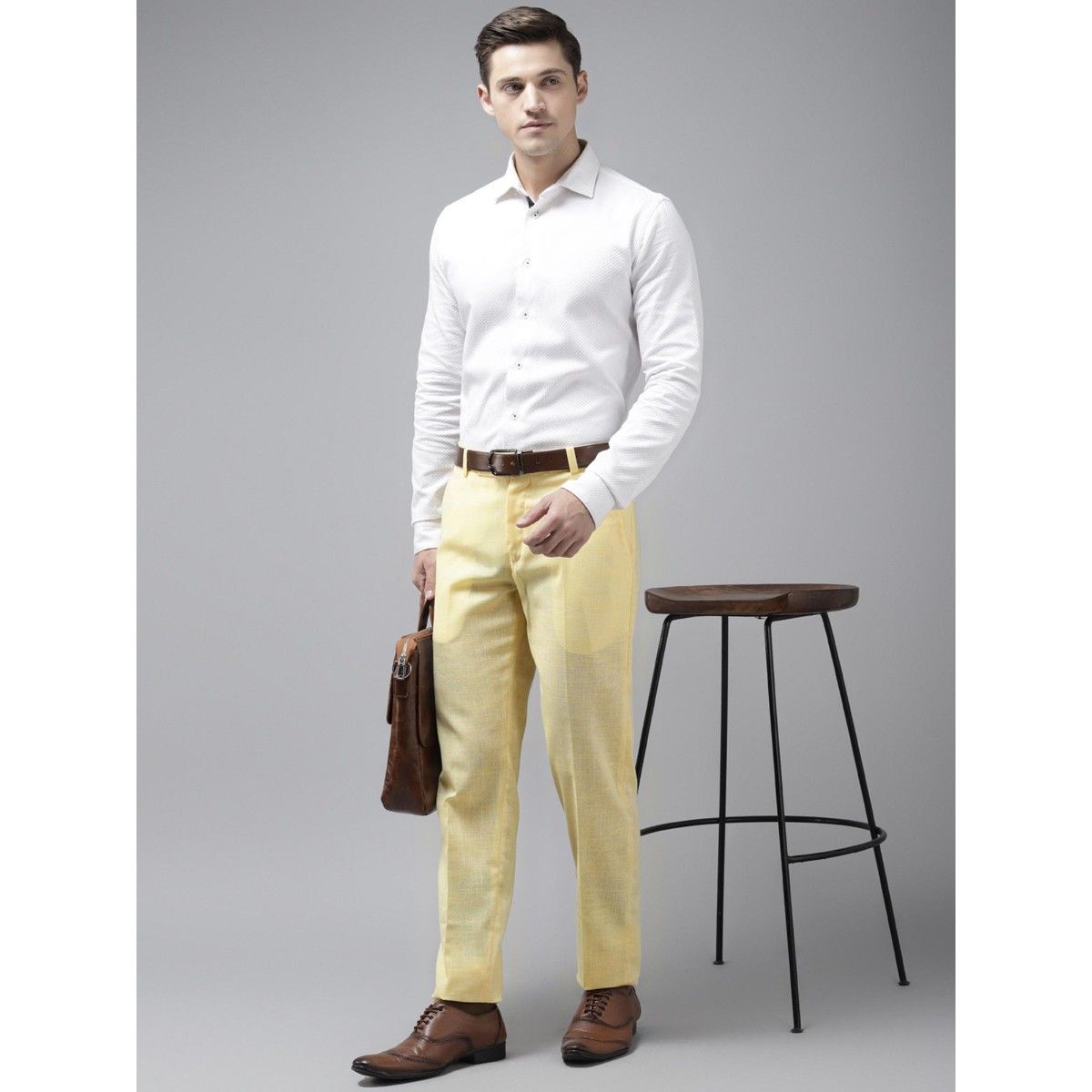 Buy Regular Fit Men Trousers Pink Poly Cotton Blend for Best Price,  Reviews, Free Shipping