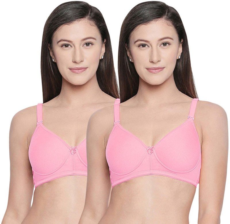 Buy Bodycare Seamless Padded Bra-B, C & D Cup Bra With Free Transparent  Straps-Pack Of 2 - Multi-Color online