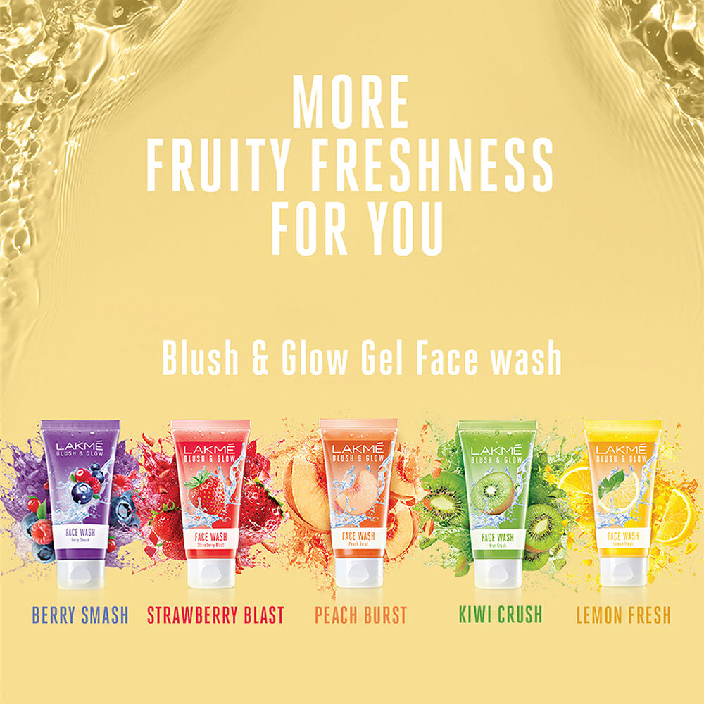 Lakme Blush And Glow Lemon Gel Face Wash Buy Lakme Blush And Glow