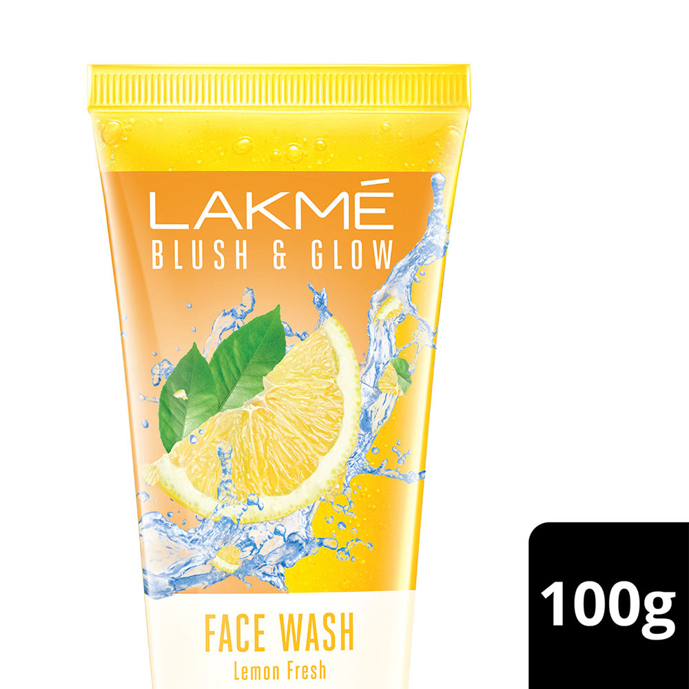 Lakme Blush & Glow Lemon Gel Face Wash 100% Real Lemon Extract