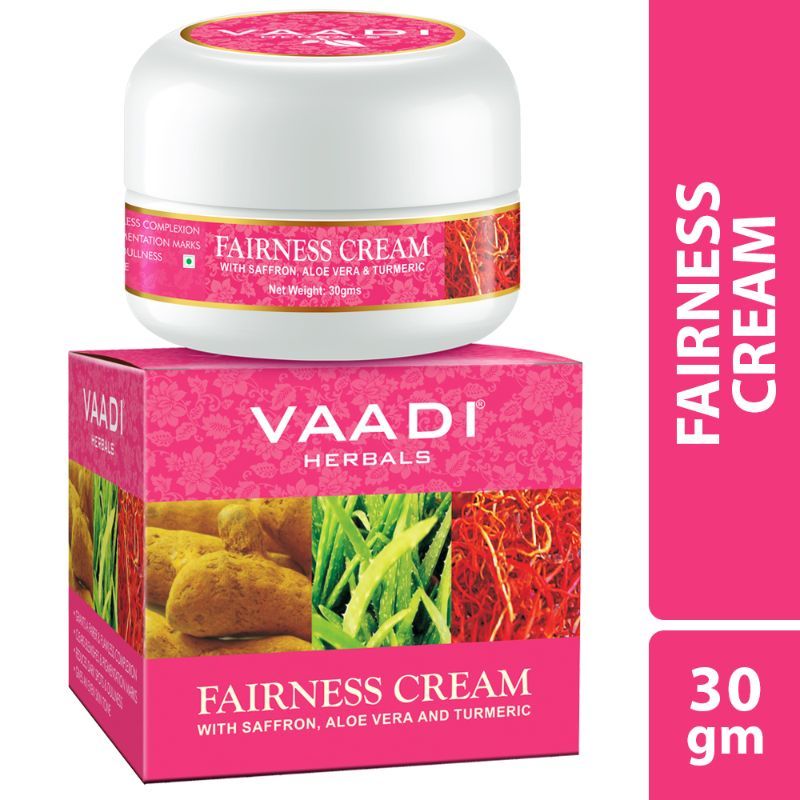Vaadi Herbals Fairness Cream - Saffron, Aloe Vera & Turmeric Extracts