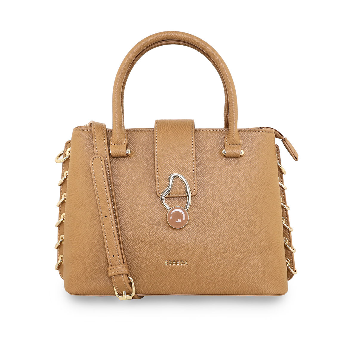 Buy ESBEDA Maroon Color Elegant Two Tone Lady Handbag For Women (M) Online