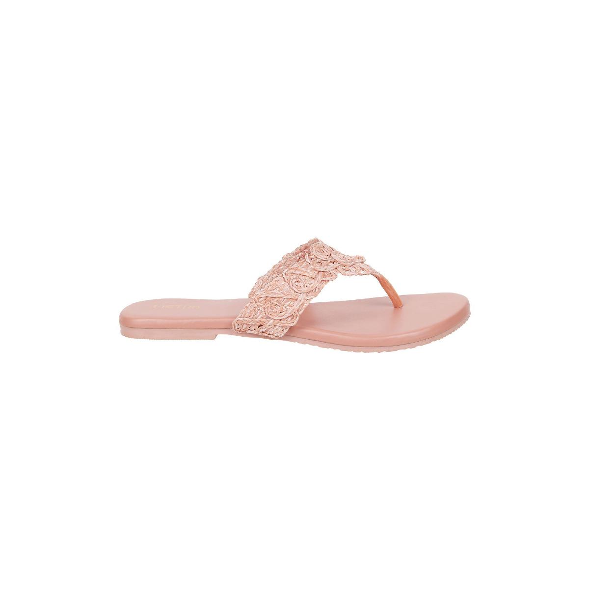 Buy Metro Womens Pink Flat Chappals Online