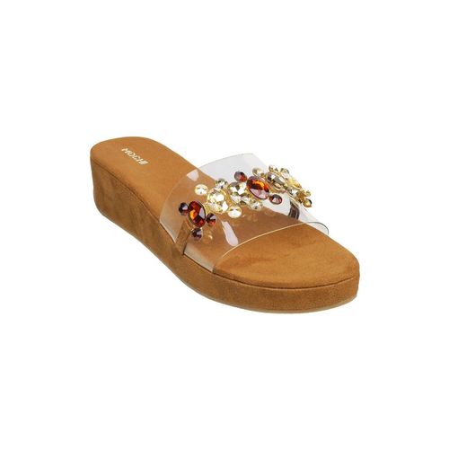 Buy Antique gold Heeled Sandals for Women by Mochi Online