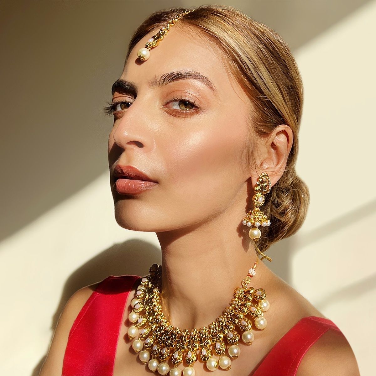 Buy Azai By Nykaa Fashion Gold Tone Temple Jewellery Set Of 2 Online