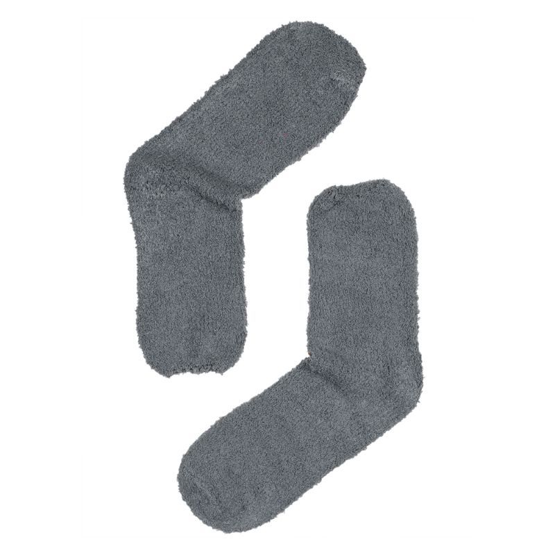 Toffcraft Fleece Crew Socks - Grey (Free Size)