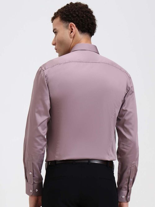 Buy Metal Men Dusty Pink Slim Fit Formal Shirt Online